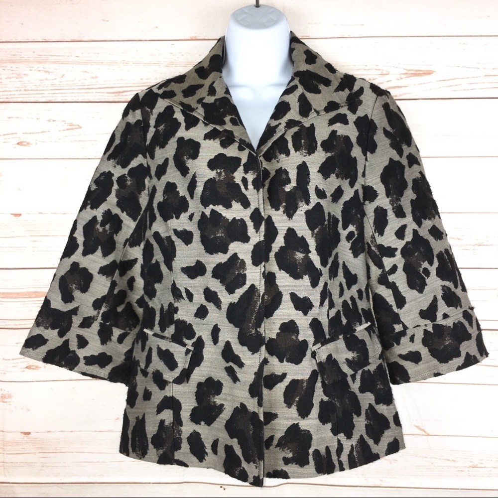 Lafayette 148‎ New York Animal Print Blazer Jacket